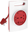 Goldmedal Curve Plus 205132 Plastic 16A G-Expert 3-Pin 3.5m High Grade Cable Extension Cord (White and Red)