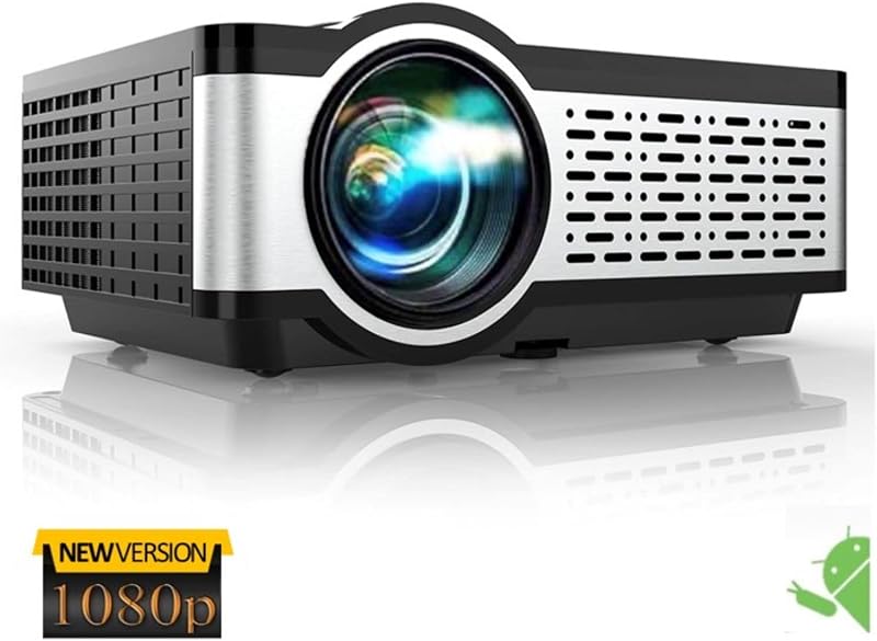 Egate i9 Pro-Max Android 9.0, Projector for Home 4K I Full HD 1080p Native 420 ANSI 4500 Lumens LED, 4D Digital Keystone w...