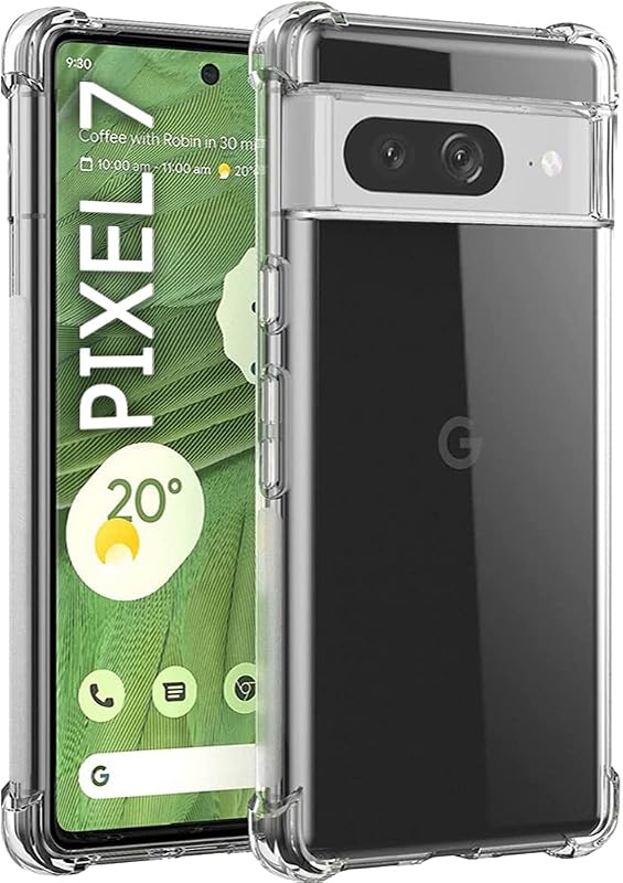 TheGiftKart Crystal Clear Back Case Cover for Google Pixel 7 | Shockproof 360 Degree Protection | Camera Protection Bump |...