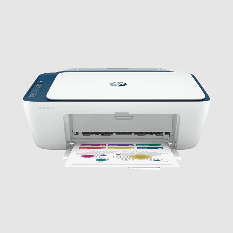 HP Deskjet 2723 AIO Printer, Copy, Scan, WiFi, Bluetooth, USB, Simple Setup Smart App, Ideal for Home.