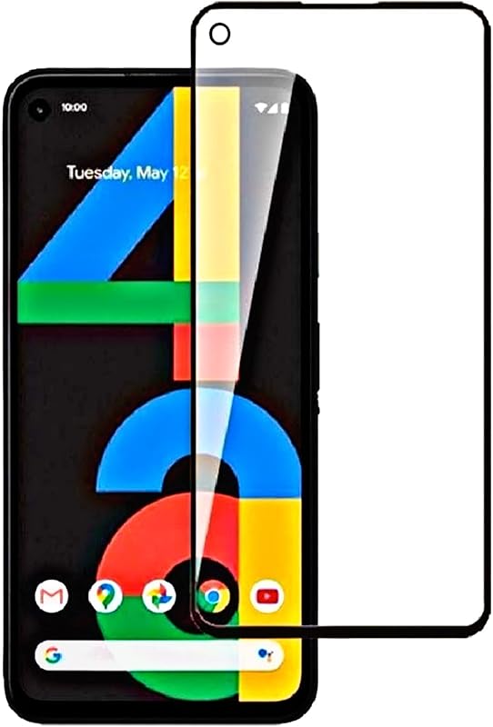 OMOTON Advanced 9H Tempered Glass Screen Protector Compatible for Google Pixel 4a Edge to Edge with Easy Installation Kit
