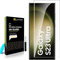 Casecandy ® - Pack 1 – Samsung S23 Ultra Tempered Glass Screen Protector, UV Glass Full Adhesive [Liquid Technology][Finge...