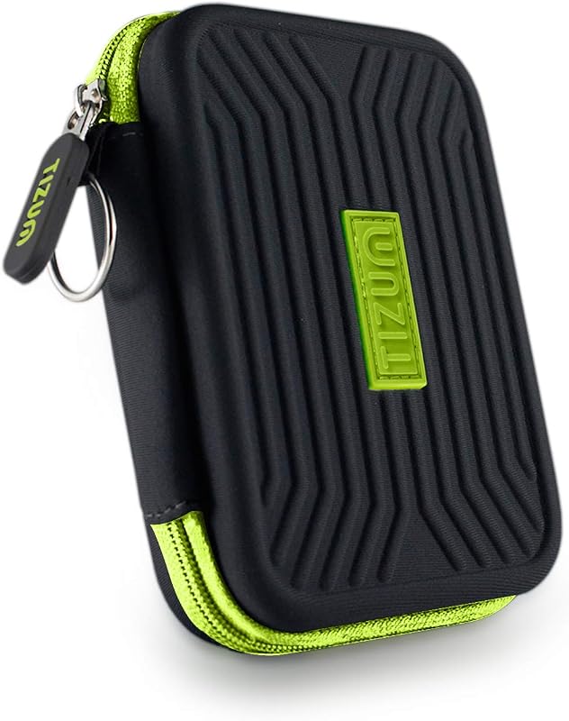 tizum Hard EVA 8 x USB Flash Drives Carrying Case, Black