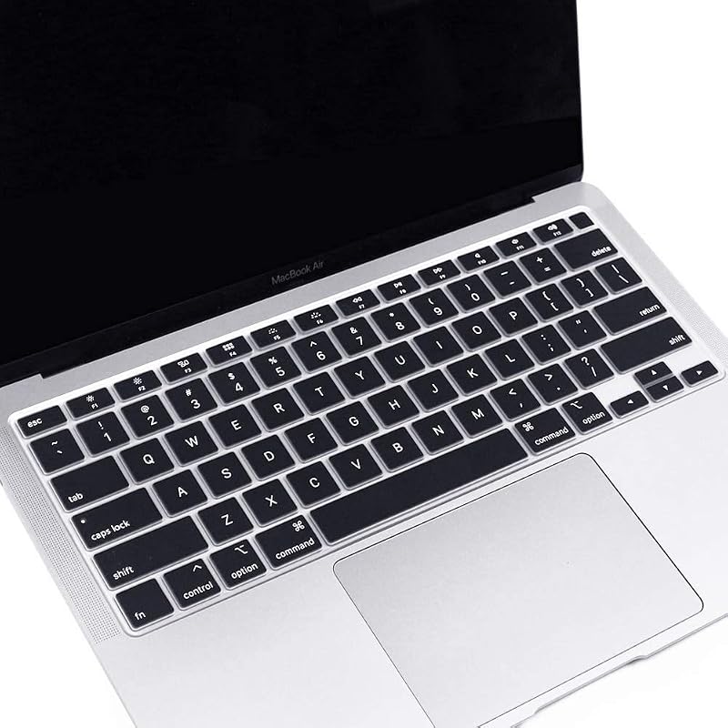 Oaky Keyboard Protector Compatible with MacBook Air M1 13 inch 2020 Release Model A2179, A2337 Soft Silicone Waterproof Du...