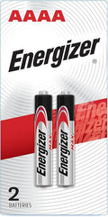Energizer E96BP AAAA Alkaline Battery (2 Pieces), Silver
