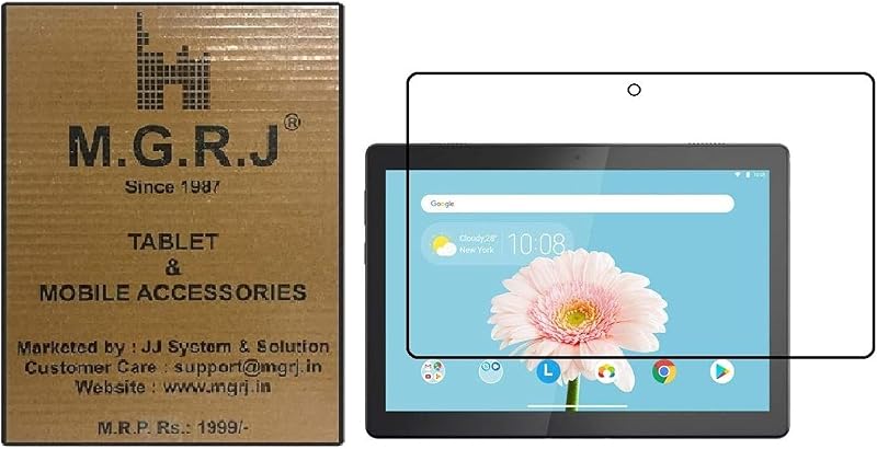 M.G.R.J® Tempered Glass Screen Protector for Lenovo Tab M10 (TB-X605LC / TB-X605FC / M10 FHD Rel) (10.1" inch)