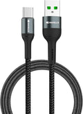 Havells USB Star- Braided Type A to Type C Data Cable 65W, 6A (AHNREHB000)