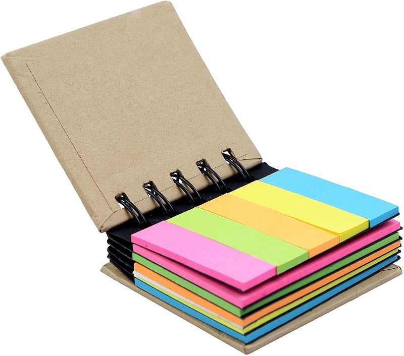 Amigozz Pocket Size Spiral Sticky Note Pad