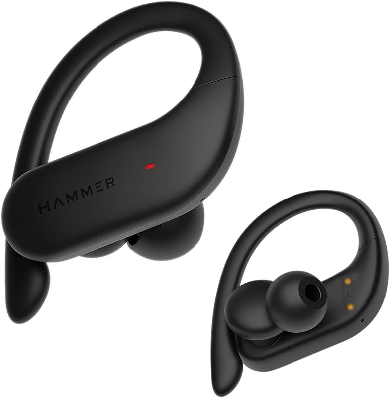 HAMMER KO 2.0 Wireless Bluetooth in Ear True Wireless Earbuds with Mic (Black)