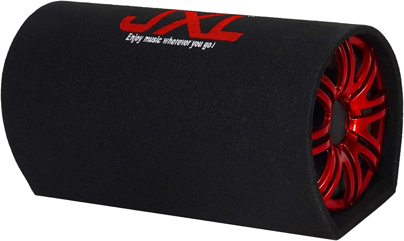 JXL 8018 8 Inch Active Bass Tube Subwoofer with Inbuilt Amplifier 4200W (Black)
