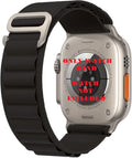 FOLX FNO02 G-Hook Nylon Alpine Bands Compatible With Apple Watch Band For Men Women, Replacement Straps For iWatch Series ...