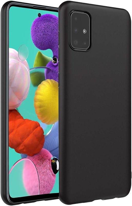 CEDO Samsung A51 Back Cover | Matte Soft Silicon Flexible | Camera Bump Protection | All Side Shock Proof Rubberised Back ...