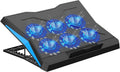 Dyazo Upgraded 6 Fan Cooling Pad Laptop Raiser with Adjustable Height & Mute Fans for | for Laptop & Notebooks 10-15.6 inc...