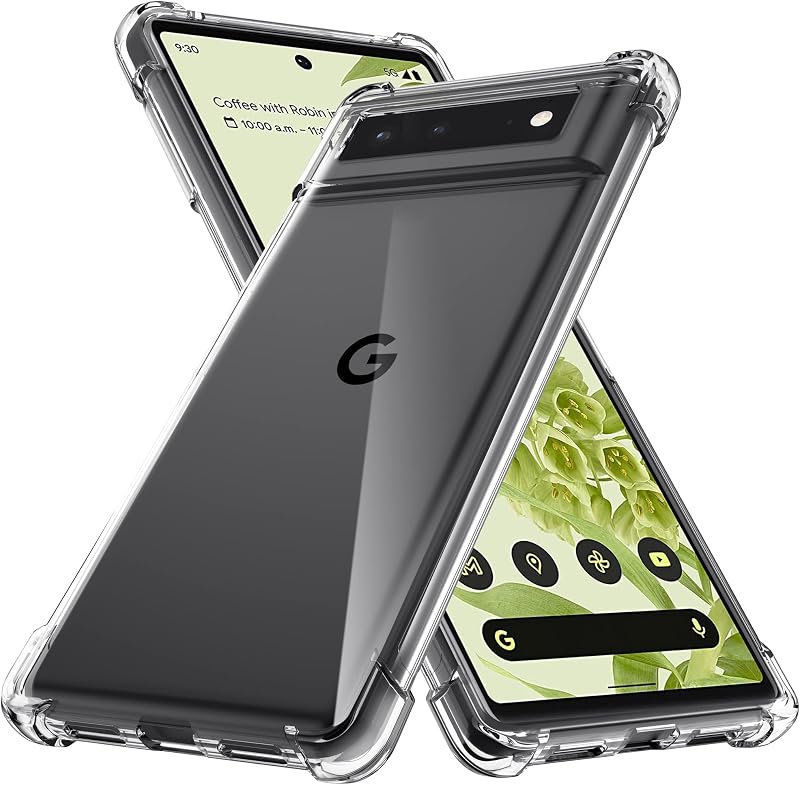 Newlike Silicone Bumper Exclusive - Back Cover Thin Case for Google Pixel 6, Transparent