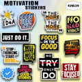 Rinkon Motivation (Pack of 13 stickers) Inspiration Vinyl Sticker Motivation Quotes Stickers for Laptop Trackpad All Model...