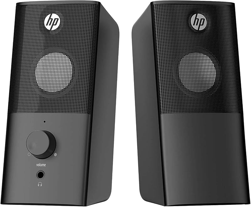 HP 8CA76AA 2 Watt 2.0 Channel USB Multimedia Speaker (Black)