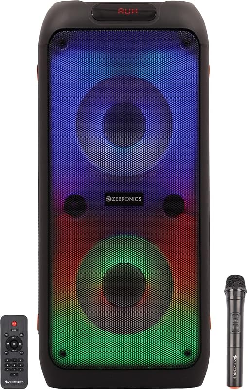 ZEBRONICS Zeb-Vibe Portable Speaker Comes with Full-Range 20.32cm Dual Drivers Along with a 2.54cm Tweeter That Delivers P...
