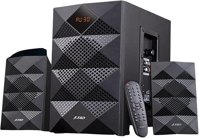 F&D A180X 84 W 2.1 Channel Bluetooth Multimedia Speaker with Subwoofer Satellite Speaker, Digital LED Display, Remote, Dig...