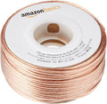 AmazonBasics 16-Gauge Speaker Wire - 100 Feet, Transparent