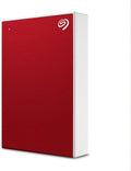 Seagate One Touch 5TB External HDD with Password Protection – Red, for Windows and Mac, with 3 yr Data Recovery Services, ...