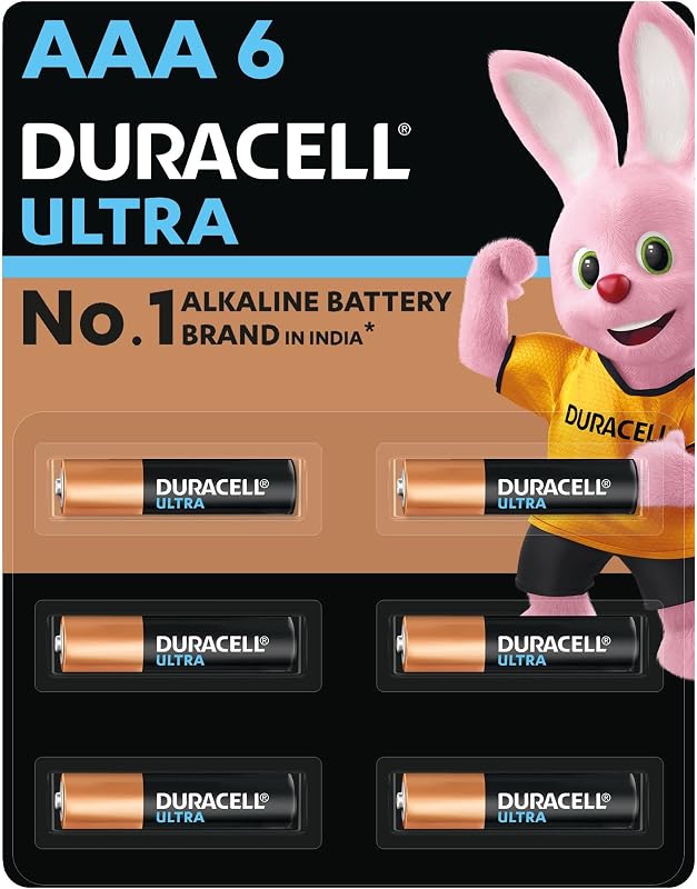 Duracell Ultra Alkaline AAA Battery, 6 Pcs