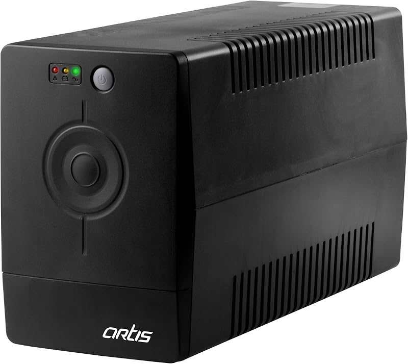 Artis PS-1000Eco 1000VA (1KVA) Line Interactive UPS for Personal Computers , Desktop PCs, Laptops, Routers, Networking Dev...