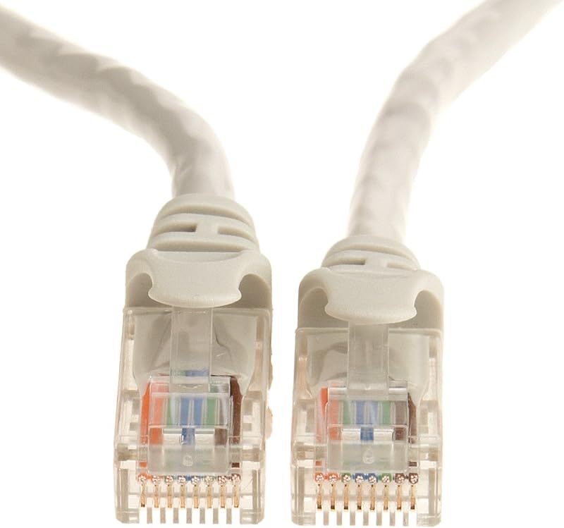 AmazonBasics HAMA299068 RJ45 Cat-5e Ethernet Patch/LAN Cable for Router (14 Feet/4.26 Meters, White)