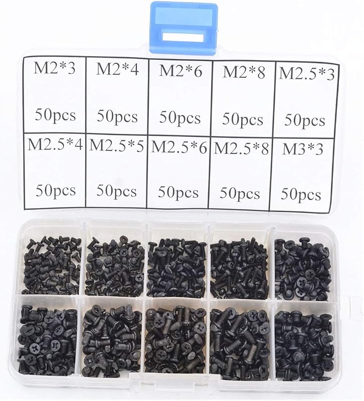 FATEH Laptop Notebook Computer Screw Set Kit 500 Pieces for IBM HP Dell Samsung Sony Toshiba Gateway Acer Lenovo