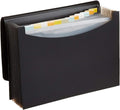 AmazonBasics Expanding File Folder, Letter Size (Fits A4 Paper) - Black - with 13 pockets