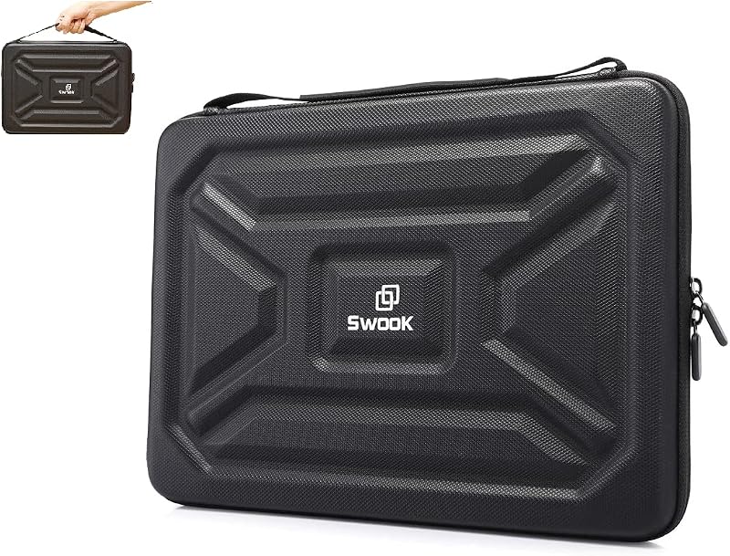 SwooK EVA Shockproof Hard Laptop Sleeve Case Bag Compatible for 13 inch Laptop Sleeve Bags for MacBook Pro M1 14 inch 2021...