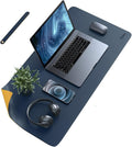 Dyazo Vegan PU Leather Mouse Pad, Extended Desk Mat for Work from Home /Office / Gaming, Reversible Anti-Slip, Design Wate...