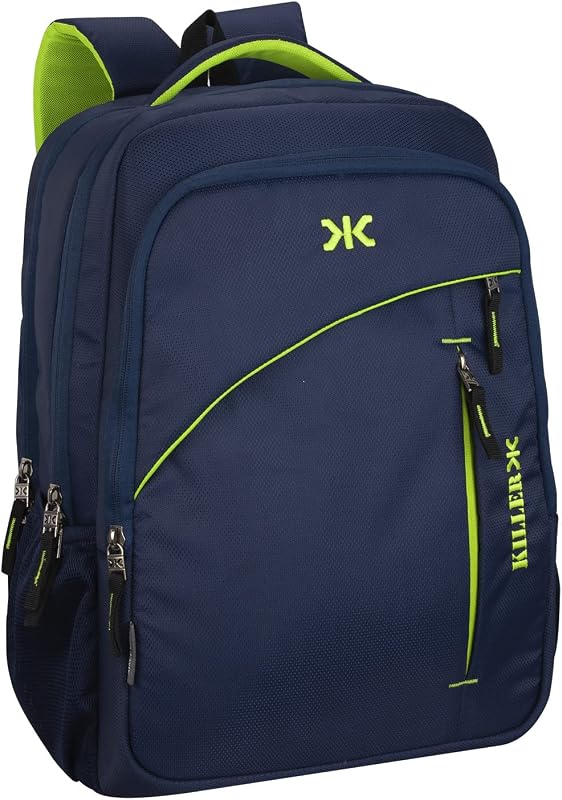 KILLER Louis 38L Large Laptop Backpack With 3 Compartments Polyester Trendy Waterproof Travel Backpack