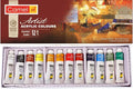 Camel Artist Acrylic Color Box - 9ml Tubes, 12 Shades
