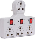 Digiway 4 Universal Socket 3 Switch Multiplug Sockets Extension Board/Extension Cord