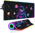 Tukzer RGB Gaming Mouse Pad with 4 USB HUB, Large Extended Soft Mouse Pad, LED Glowing Backlight 13 Lighting Modes| for Co...