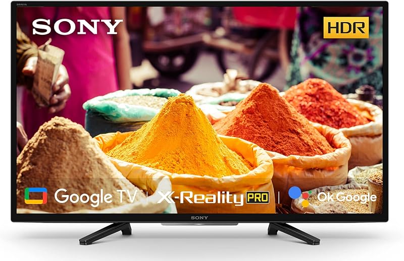 Sony Bravia 80 cm (32 inches) HD Ready Smart LED Google TV KD-32W820K (Black) (2022 Model) | with Alexa Compatibility