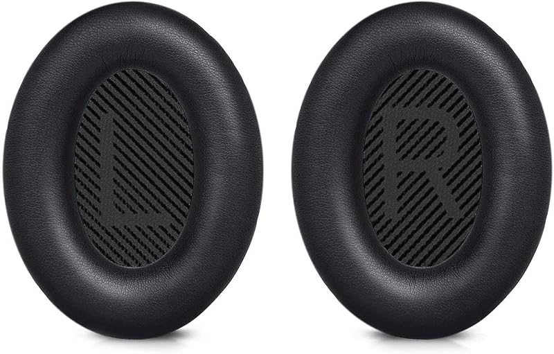 SYGA Headphone Replacement Ear Cushion Pads Compatible with Bose Quiet Comfort QC15 QC25 QC35 AE2 AE2i AE2 AE2-W (Black)