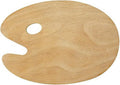 Brustro Kidney Shaped Plain Wooden Palette 40 x 30CM