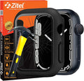 Zitel Case with Screen Protector Compatible with Apple Watch Series 8/7 45mm Hard PC Cover with Built-in 9H Tempered Glass...