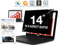 PxIn 14 Inch Privacy Screen Filter - NO Eye Strain | Anti Blue Light + Anti Glare | No Dry Eyes | 3M Hasp | Privacy Screen...