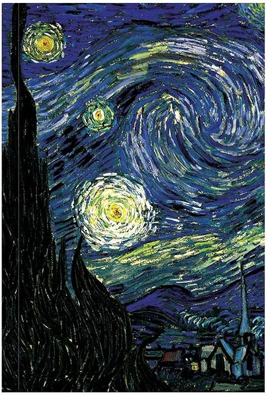 Artangle The Starry Night by Vincent Van Gogh Hardcover Plain A5 Size Premium Notebook