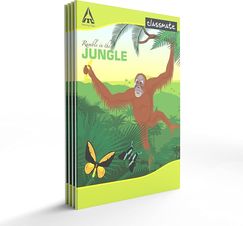 Classmate Notebook - Unruled, 72 Pages, 240 mm x 180 mm - Pack Of 4