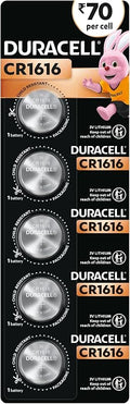 Duracell Specialty 1616 Lithium Coin Battery 3V, Pack of 5 (DL1616/CR1616) Designed for use in keyfobs, Scales, wearables ...