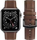 Fullmosa Leather Bands Compatible with Apple Watch Band 38mm 40mm 41mm 42mm 44mm 45mm 49mm,Yola Leather Bracelet Apple Wat...