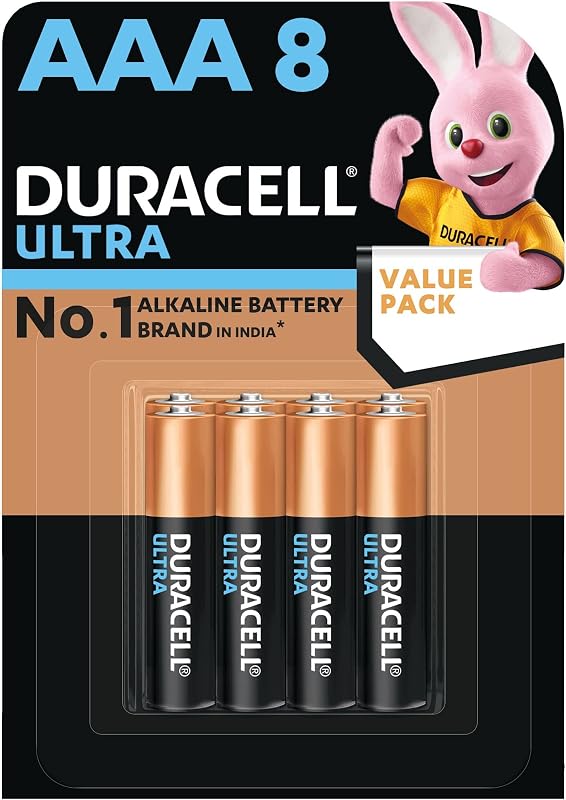 Duracell Ultra Alkaline AAA Batteries, Pack of 8