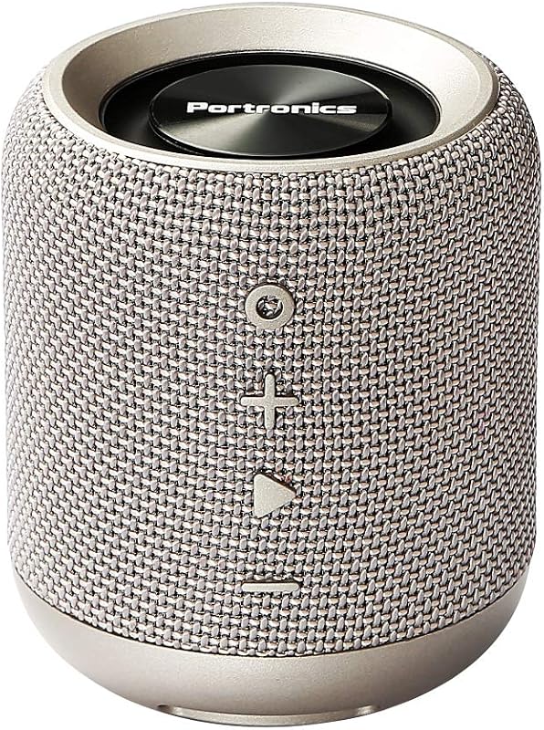 Portronics SoundDrum POR-821 Wireless Bluetooth 4.2 Stereo Speaker with FM, USB Music (Grey)