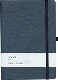 COMMA Abaca – A5 Size – Hard Bound Notebook with Elastic Band Closure & Pen Loop – 192 Pages – 80gsm Natural Shade Paper –...