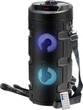 Artis MS301 Wireless Bluetooth Portable Party Speaker with RGB Glow Lights, Wired Mic, Remote Control, FM Radio & Aux in/U...
