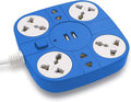 ADDMAX Extension Cord with USB Port – 10A 220V-50/60Hz [6 Outlet with 2 USB Port] [Fire Proof] [Smart USB Charging Port][M...