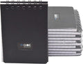Cubic A7 Size Wiro Pocket Notebook, Pack of 10 (Black)